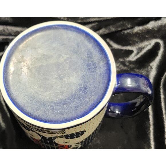 Hiram Walker Peppermint Schnapps Ceramic Mug Christmas Deer Winter Navy - Picture 6 of 9